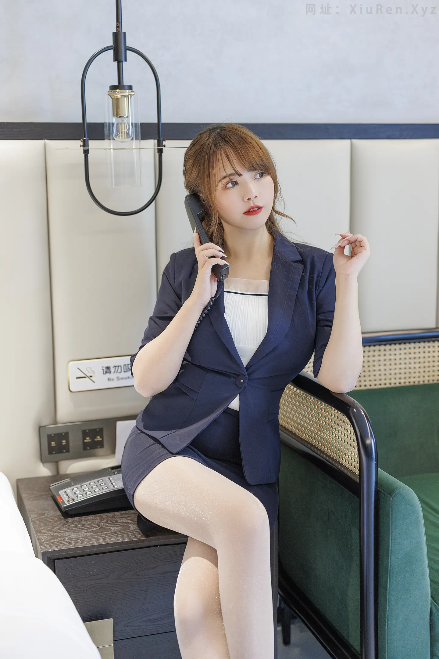 图片[3]-FW0240-张思允-蓝色制服-53P-秀人网 - XiuRen.Pro