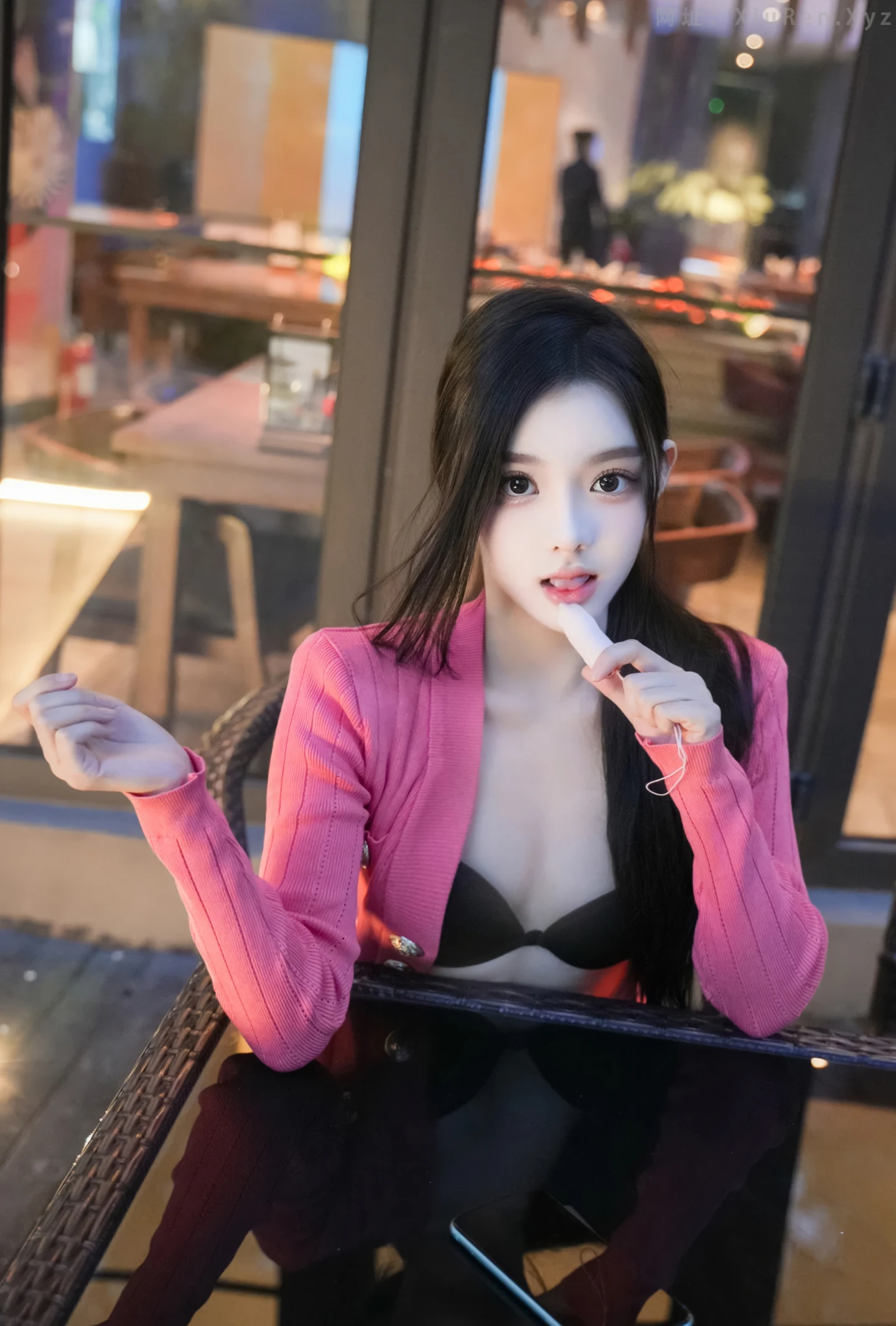 FW0424-果儿-红衣牛仔裤-69P-秀人网 - XiuRen.Pro