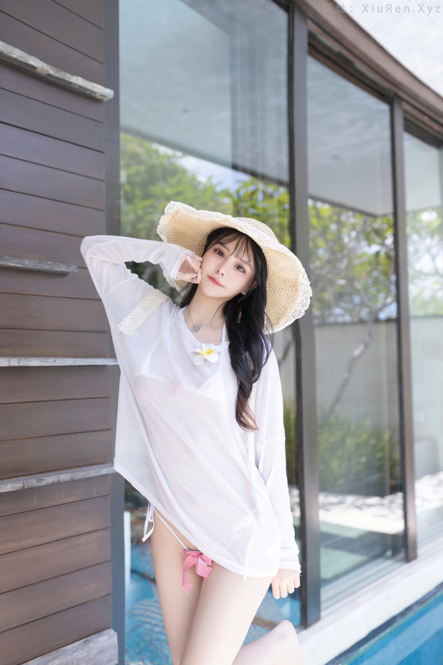 图片[3]-FW0586-谭小灵-白色泳装-101P-秀人网 - XiuRen.Pro