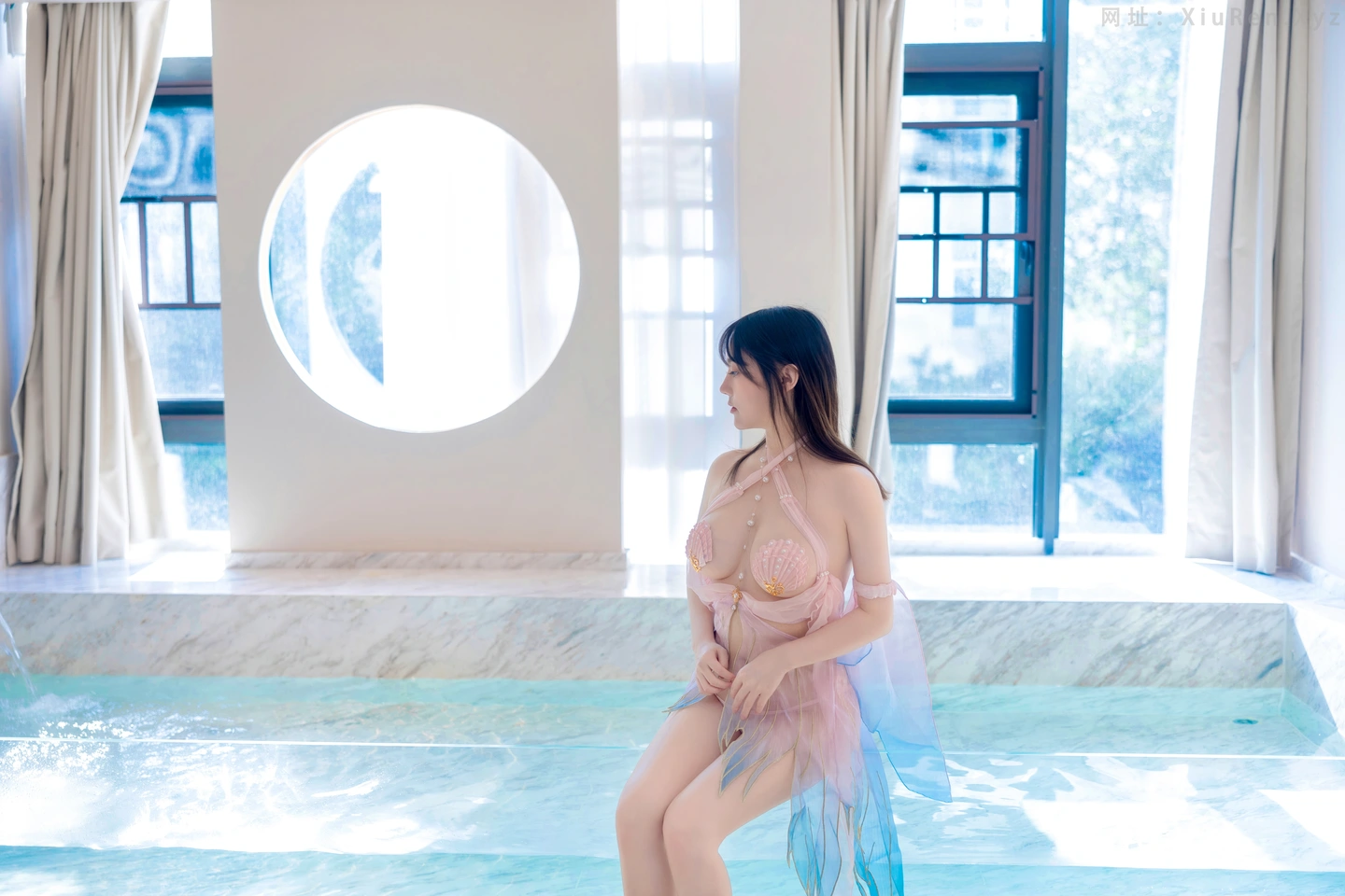 FW0645-豆瓣酱-内购无水印贝壳泳衣-78P-秀人网 - XiuRen.Pro